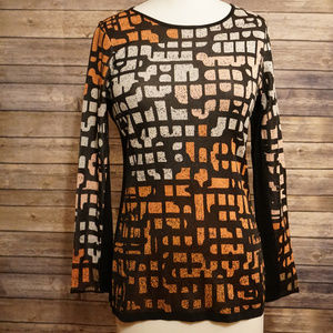 NIC+ZOE Geometric Pattern Sweater